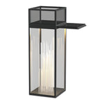 Luma Bollard Outdoor LED Landscape Light in Black Stainless Steel