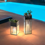 Luma Bollard Outdoor LED Landscape Light in Black Stainless Steel
