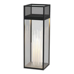 Luma Bollard Outdoor LED Landscape Light in Black Stainless Steel