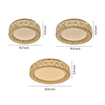Aurelia Crystal Flush Mount Ceiling Light in Champagne Gold