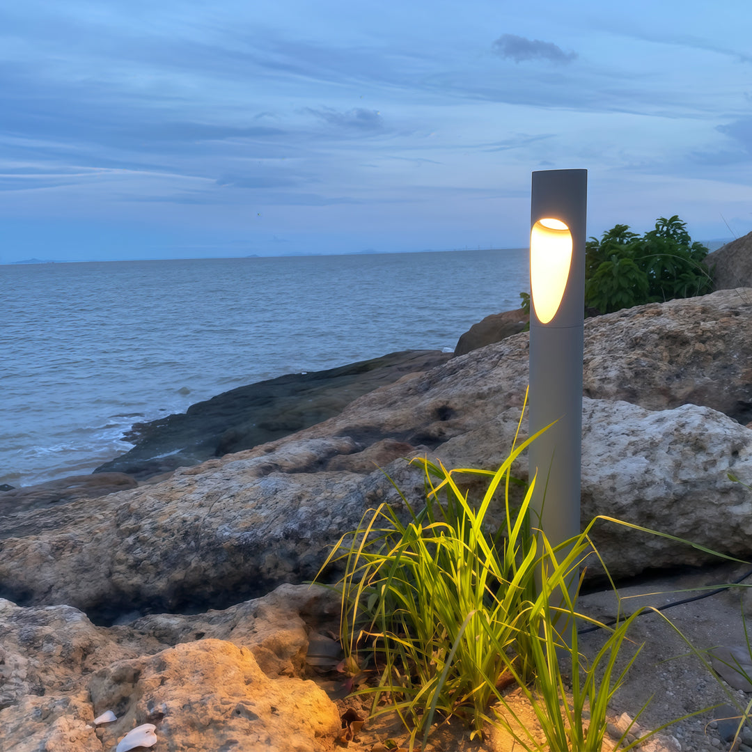 Minimalist LED Bollard Light for Courtyard and Garden Paths