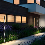 Linear LED Outdoor Path Light in Matte Black Aluminum