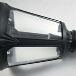 Modern European Post Light with Clear Glass Shade for Pathways and Patios