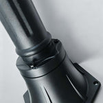 Modern European Post Light with Clear Glass Shade for Pathways and Patios