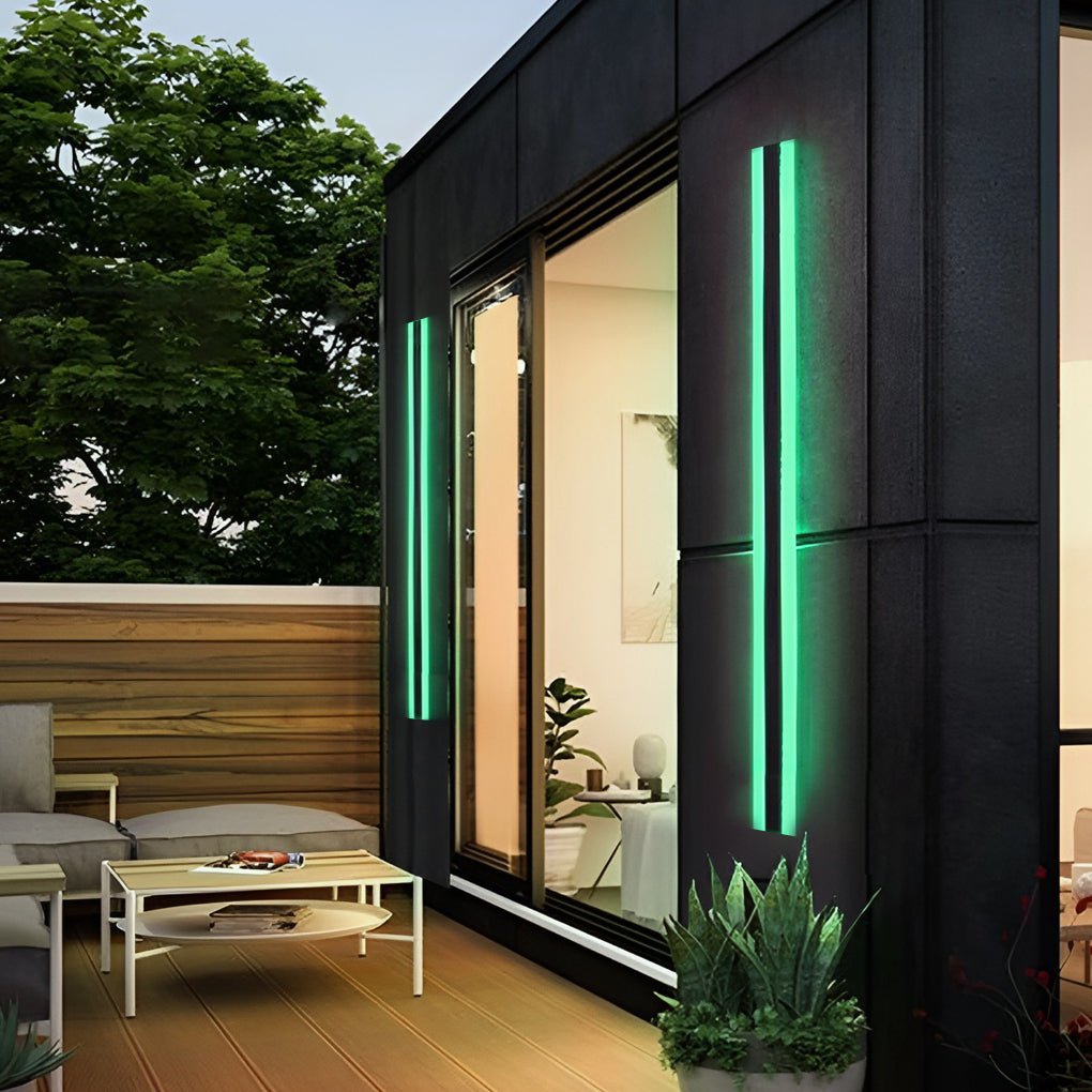 Luma Linear RGB LED Outdoor Wall Light in Stainless Steel