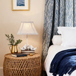 French Perched Bird Table Lamp on Stacked Books, Beige Fabric Shade