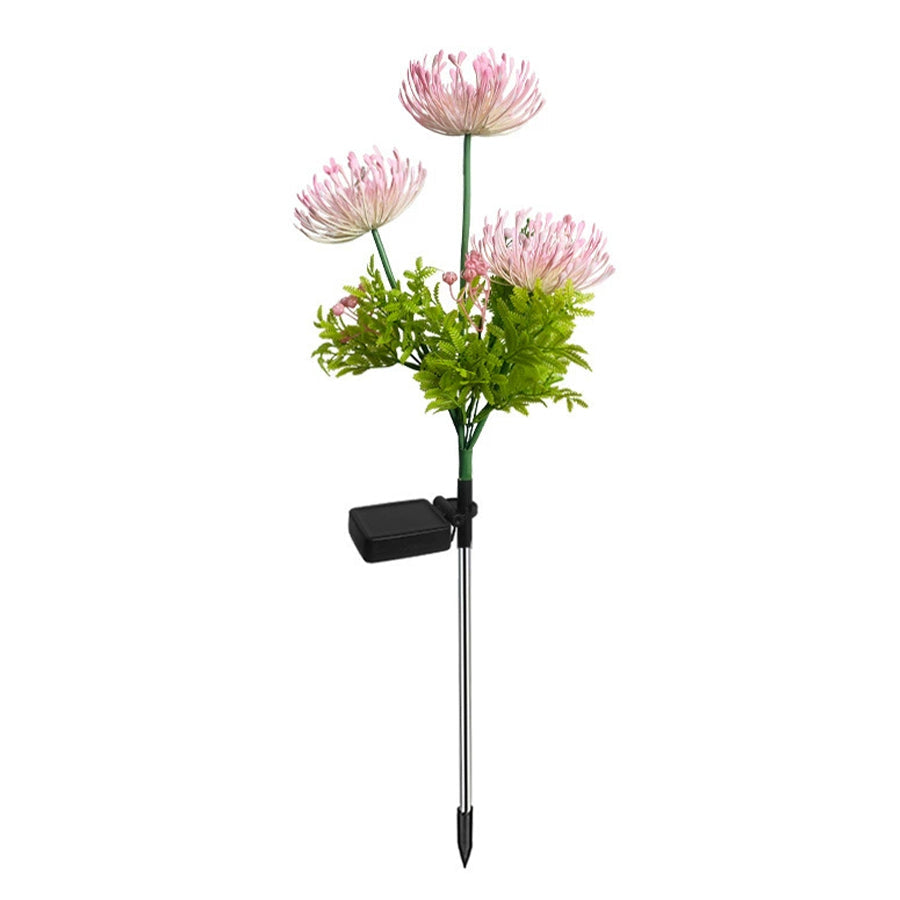 Solar Red Spider Lily Garden Lights | Waterproof LED Landscape Lighting, Set of 4