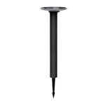 Modern Solar Path Lights in Black Aluminum for Garden and Walkway
