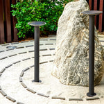 Modern Solar Path Lights in Black Aluminum for Garden and Walkway