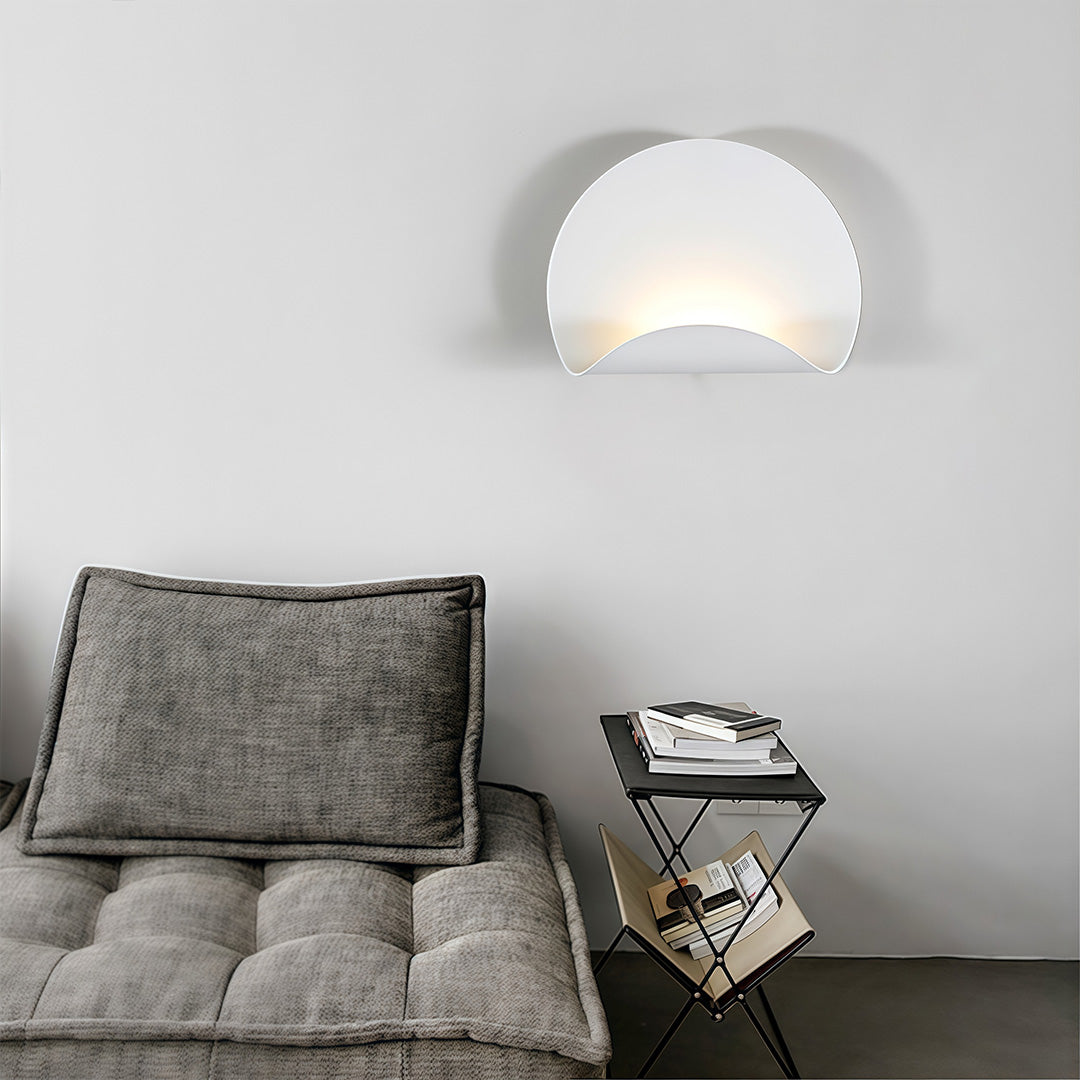 Modern White Iron LED Wall Sconce with Three Color Temperatures
