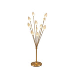 Olive Grove Floor Lamp in Gold Iron with White Shade