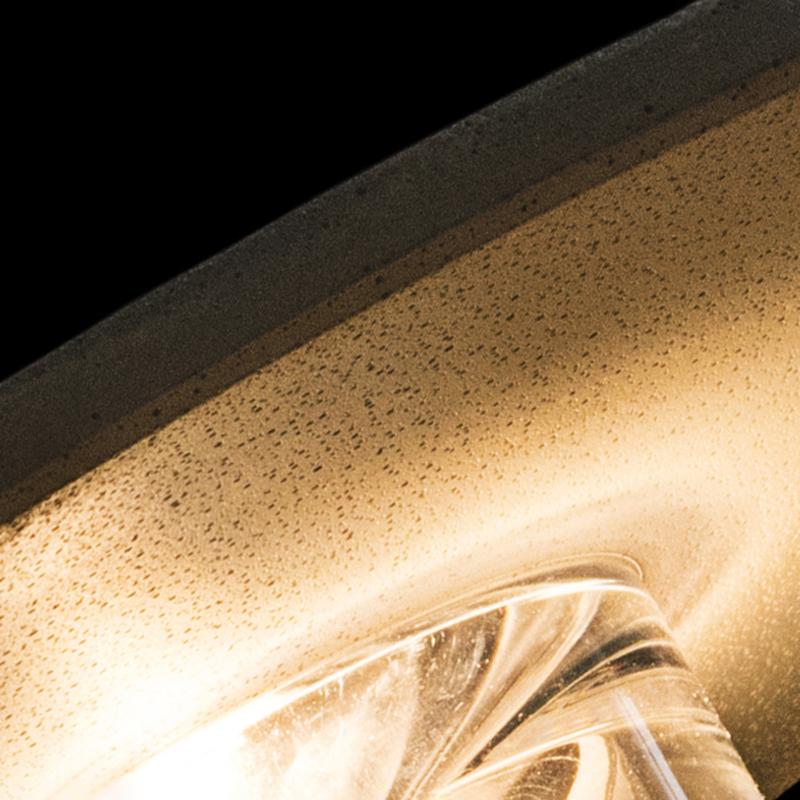 Outdoor Round Gray Concrete Led Wall Flush Lights Accent Landscape Lighting