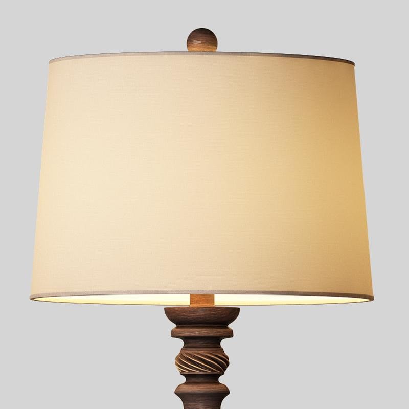 24 Inch Rustic Bronze Resin Traditional Table Lamp