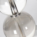 25 Inch Light Through Stacked Spheres Crystal Table Lamp
