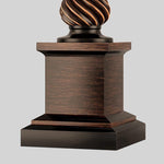 24 Inch Rustic Bronze Resin Traditional Table Lamp