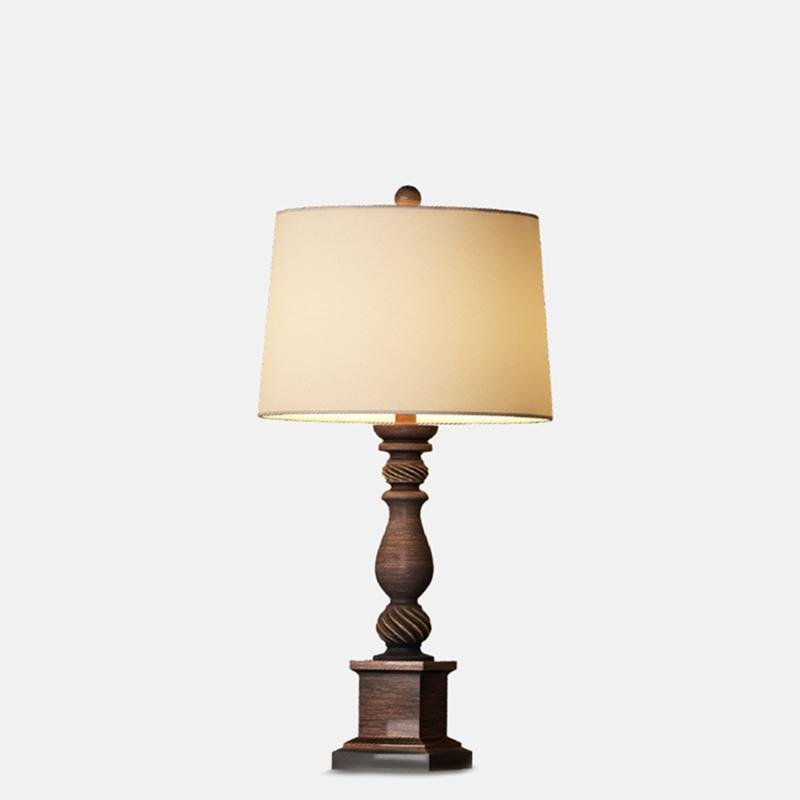24 Inch Rustic Bronze Resin Traditional Table Lamp