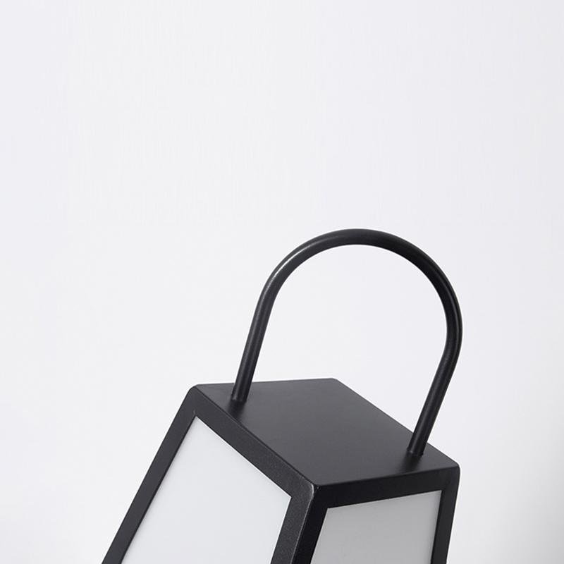 Retro LED Outdoor Lantern in Black, Waterproof Garden & Patio Light