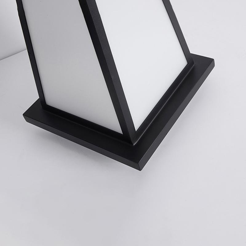 Retro LED Outdoor Lantern in Black, Waterproof Garden & Patio Light