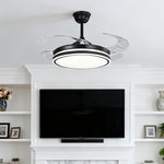 Noir All-Copper Ceiling Fan with Dimmable LED Light and Remote