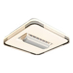 Aura Bladeless Ceiling Fan with Integrated LED Light | Modern Flush Mount