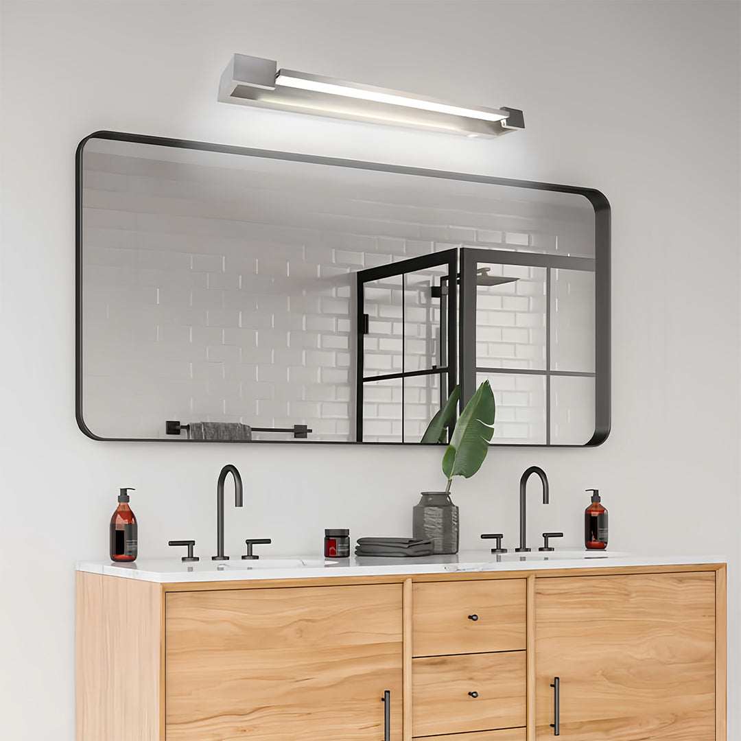 Chrome LED Vanity Light Bar for Modern Bathroom Mirror