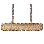 Lumina Crystal Chandelier in Champagne Gold with Adjustable LED Lighting