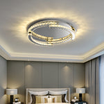 Lumière Cristal LED Flush Mount Ceiling Light in Silver