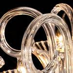 French Art Glass Chandelier with Elegant Hardware, 12 or 18 Lights