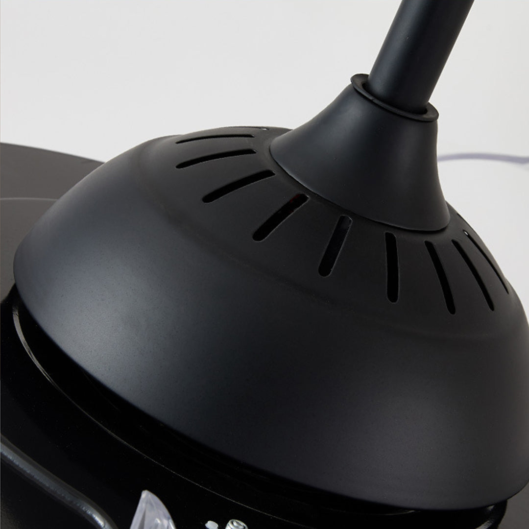 Modern Multi-Head Ceiling Fan with Integrated LED Light in Black or Gold