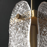 Luxury Brass Glass Pendant Light with Adjustable Chain for Modern Interiors