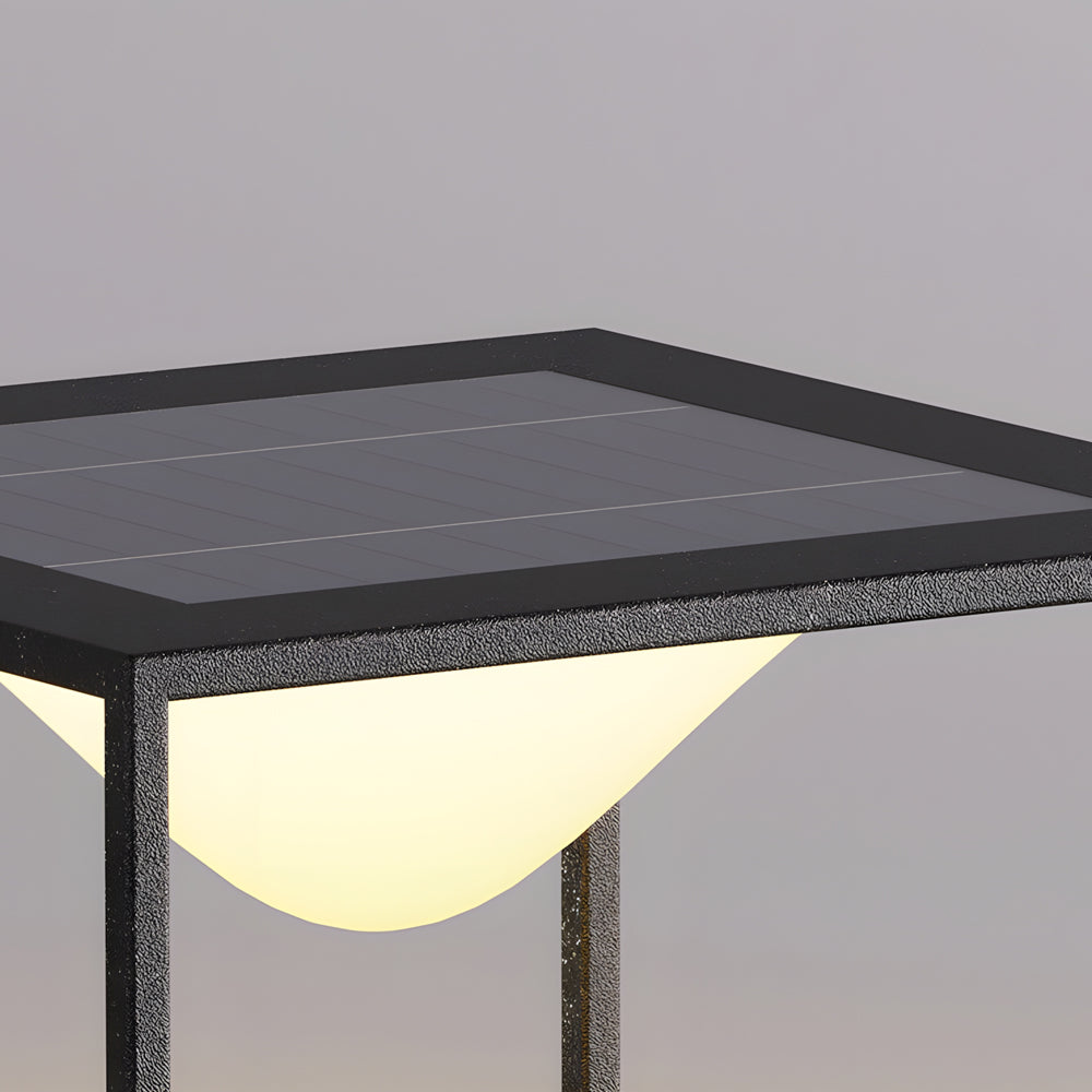 Modena Square Post Light in Stainless Steel for Outdoor Pillar Mounting