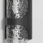 Modern Black Outdoor Wall Sconce with Integrated LED Lighting