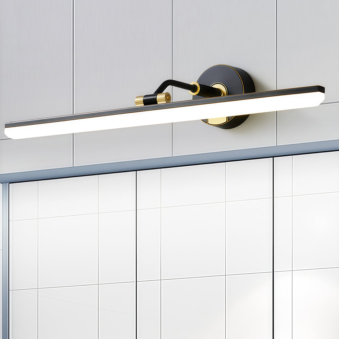 Aurelia Linear LED Vanity Light in Copper for Bathroom and Dressing Areas