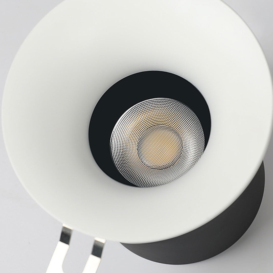 Recessed LED Spotlights with Hill-Effect Optics, Modern Architectural Downlights, Set of 2
