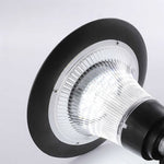 Aria Solar Wall Sconce — Black Aluminum Outdoor Light