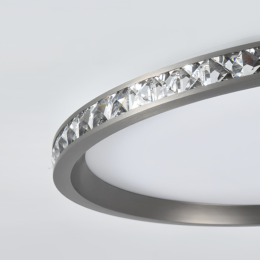 Lumina Round Flush Mount LED Ceiling Light in Minimalist Aluminum