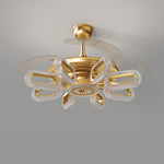 Luxury Gold LED Ceiling Fan with Light – Modern Iron Design for Elegant Interiors