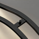 Modern Wavy Black Pendant Light for Kitchen Island, Minimalist LED Linear Suspension