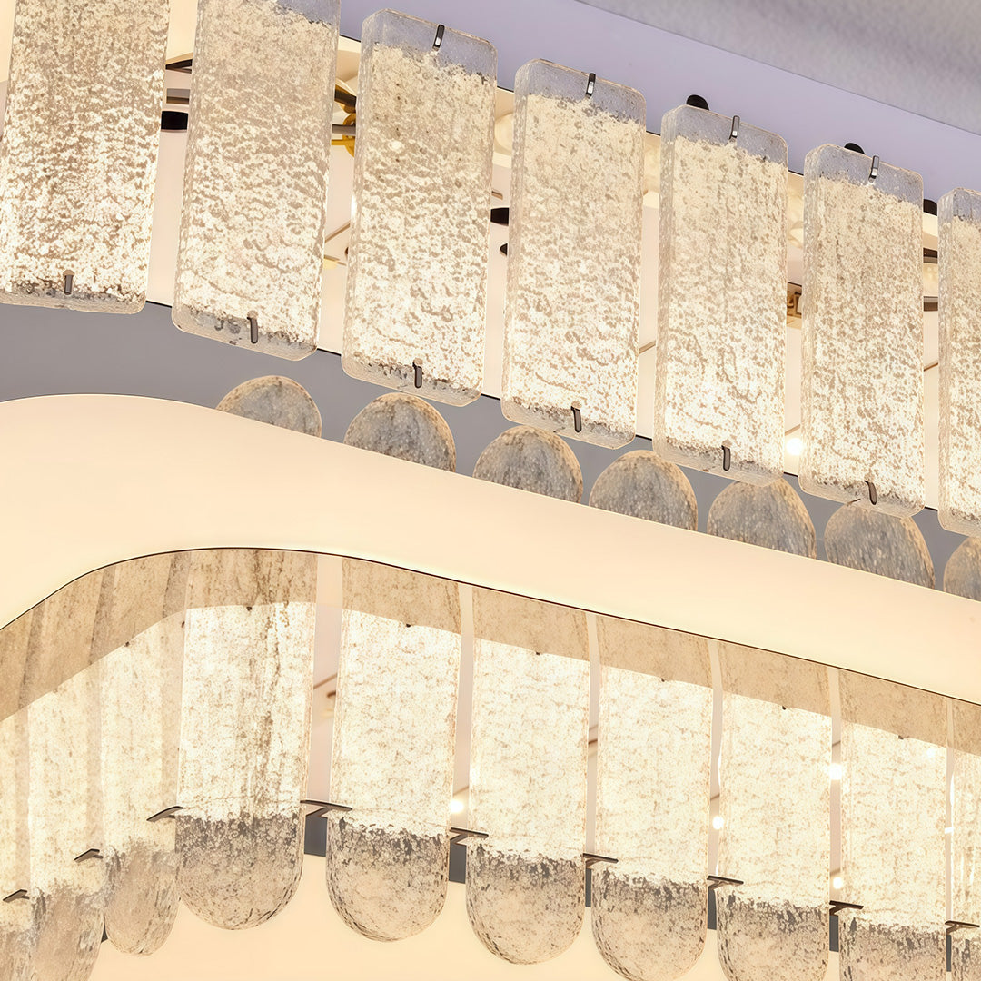 Luxury Crystal Flush Mount Ceiling Light Modern LED Chrome