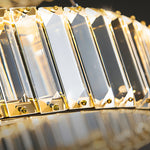 Modern Gold Crystal Ring Chandelier with LED Dimmable Lighting