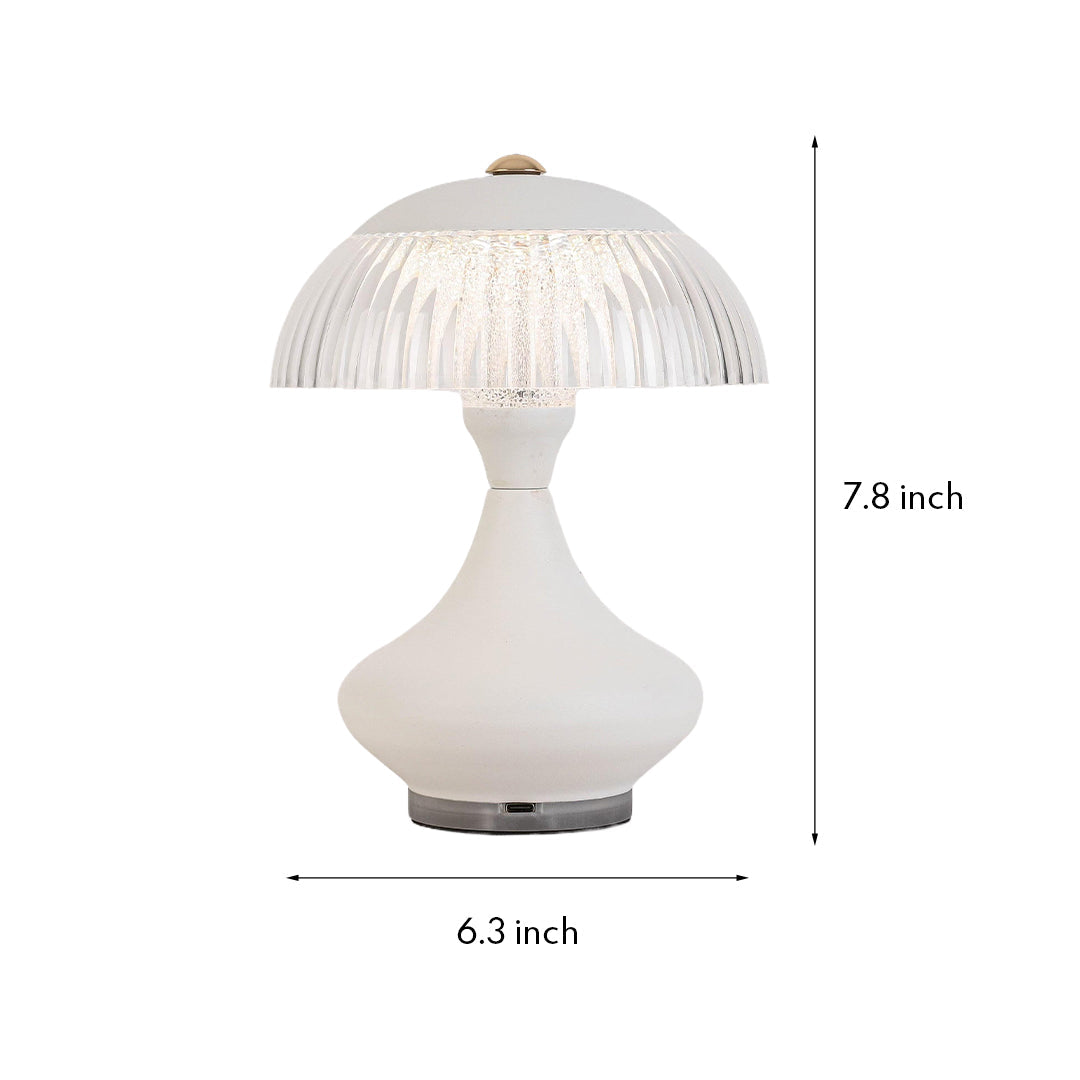 Minimalist Touch Rechargeable Table Lamp with Acrylic Shade