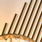 Aurelia Crystal Wall Sconce in Brass Stainless Steel for Modern Interiors