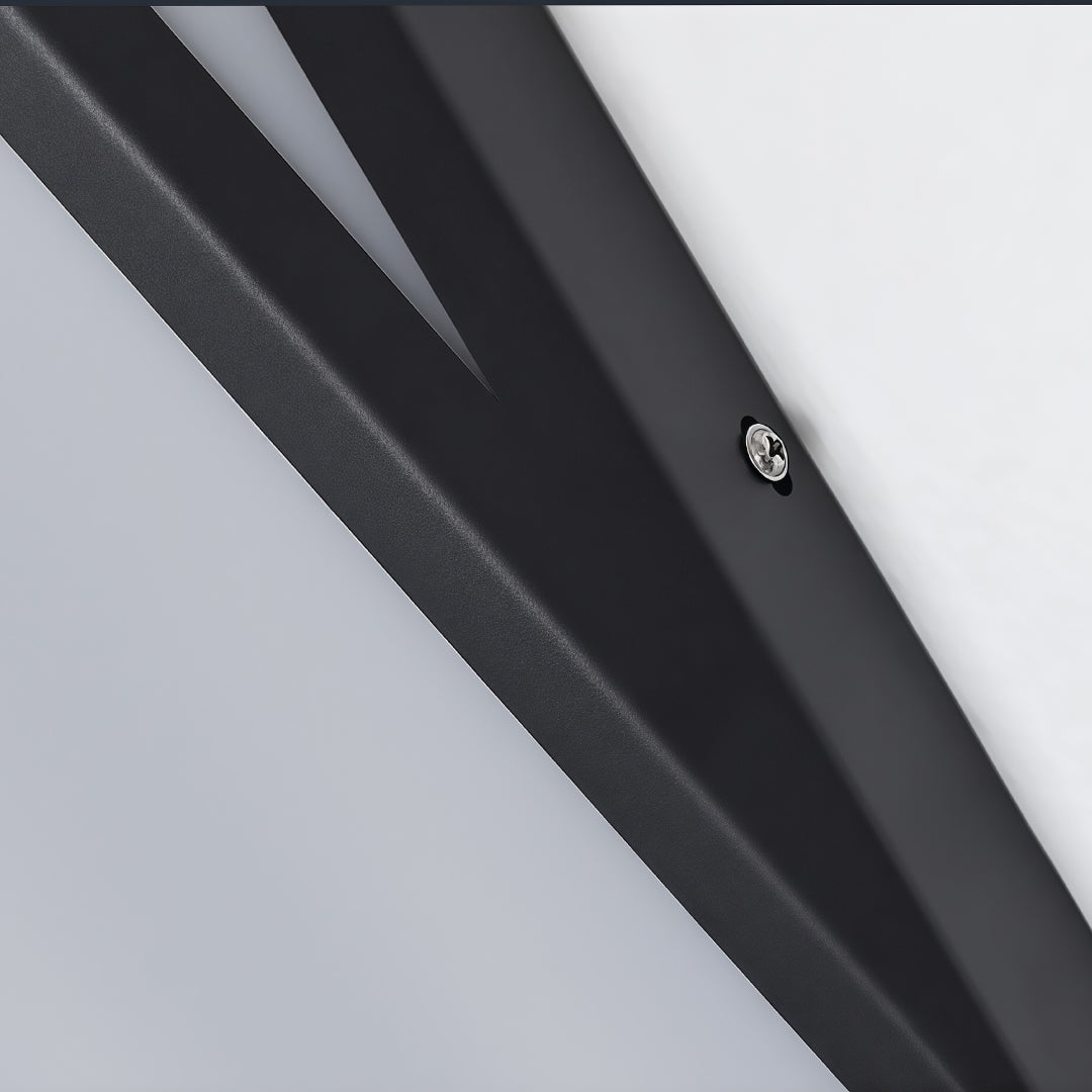 Modern Outdoor Wall Light in Black Stainless Steel with Warm LED