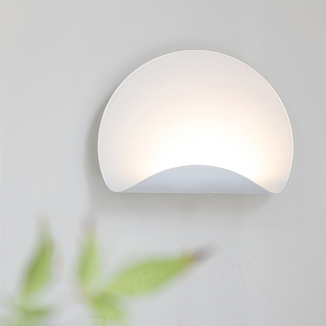Modern White Iron LED Wall Sconce with Three Color Temperatures