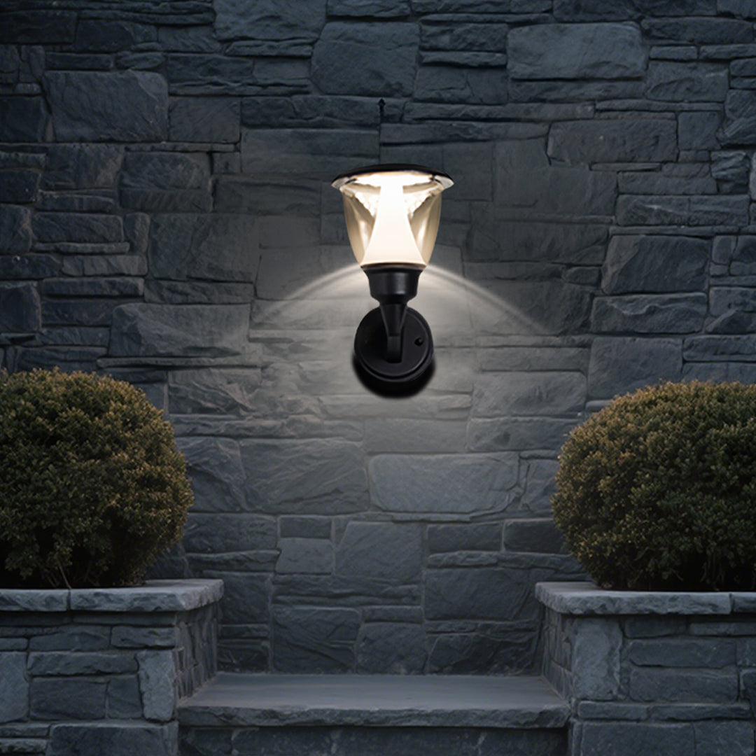 Modern Outdoor Wall Sconce with Warm LED Glow, Minimalist Waterproof Design