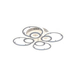 Lumen Ring Flush Mount LED Ceiling Light in White Metal