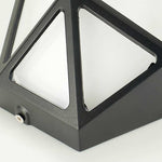 Modern Diamond Outdoor Wall Sconce with LED, Black Aluminum, IP54 Waterproof