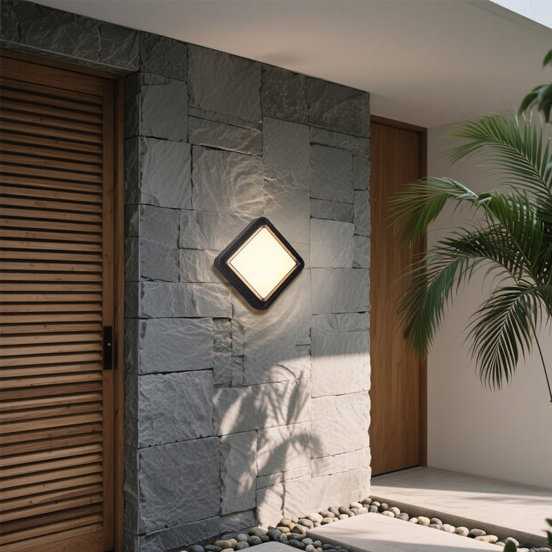 Modern Outdoor Wall Sconce with Integrated LED – Waterproof Architectural Lighting