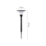 Black Solar Pathway Lights Outdoor Ground Socket Lamp