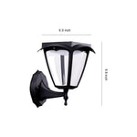 Modern Outdoor Wall Sconce with Solar Powered LED Lighting
